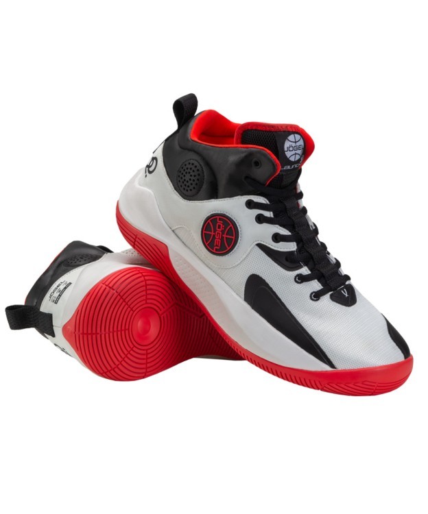 Кроссовки баскетбольные JOGEL Launch MID, White/black/red (2112861)