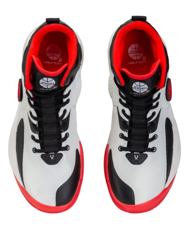 Кроссовки баскетбольные JOGEL Launch MID, White/black/red (2112861)