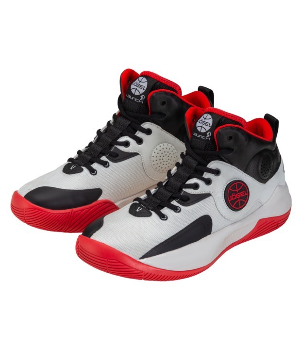 Кроссовки баскетбольные JOGEL Launch MID, White/black/red (2112861)