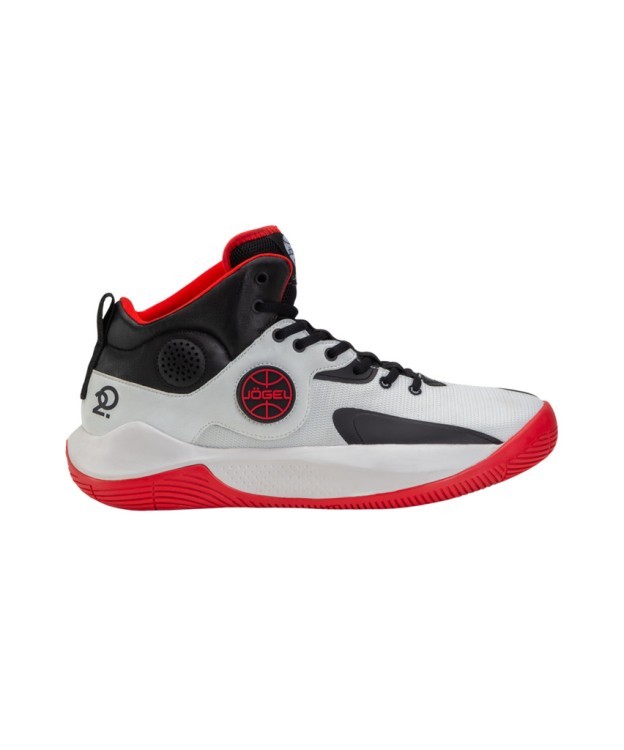 Кроссовки баскетбольные JOGEL Launch MID, White/black/red (2112861)