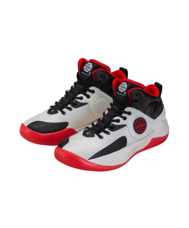 Кроссовки баскетбольные JOGEL Launch MID, White/black/red (2112861)