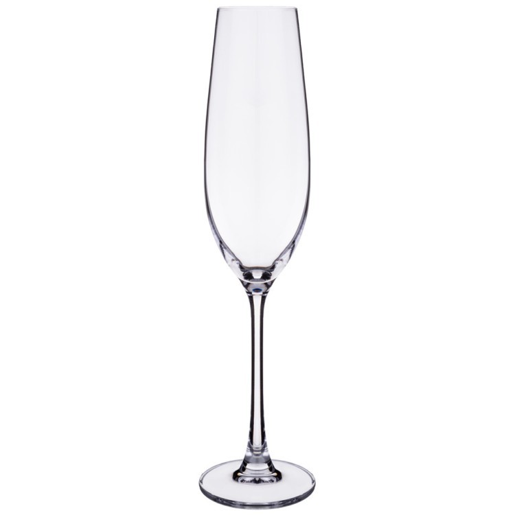 Набор бокалов для шампанского из 6 шт. "columba" 260 мл высота=26,5 см CRYSTALITE (669-255)