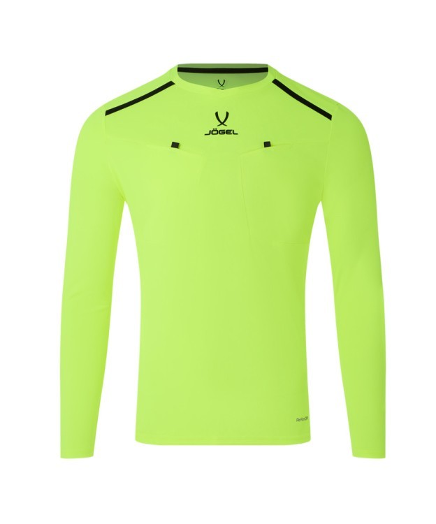 Футболка судейская с длинным рукавом JÖGEL DIVISION PerFormDRY Referee LS Tee, желтый неон (2123316)