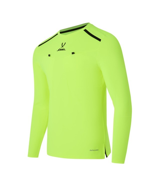 Футболка судейская с длинным рукавом JÖGEL DIVISION PerFormDRY Referee LS Tee, желтый неон (2123316)