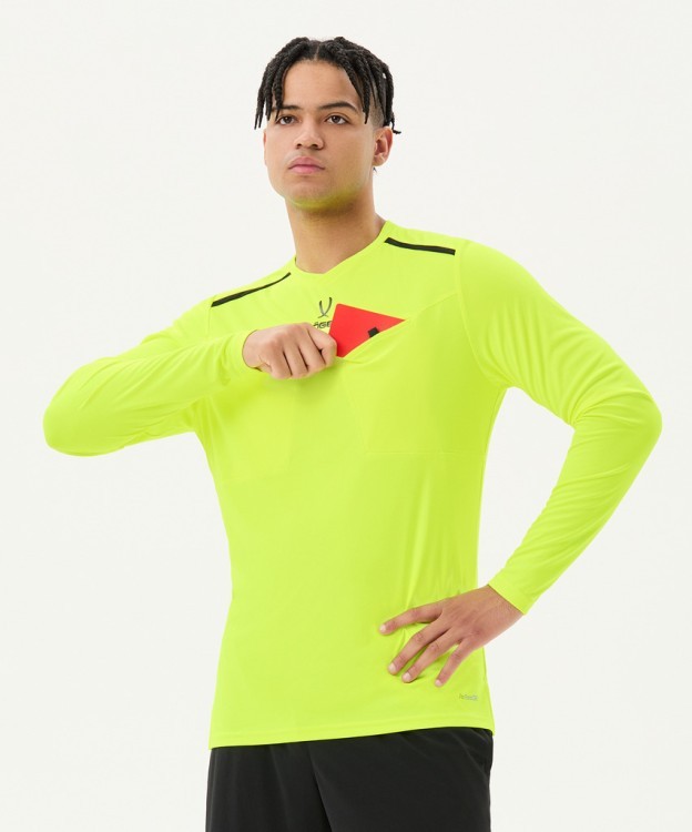 Футболка судейская с длинным рукавом JÖGEL DIVISION PerFormDRY Referee LS Tee, желтый неон (2123316)