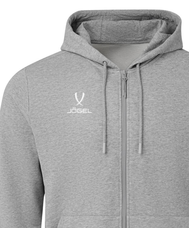 Флисовое худи на молнии ESSENTIAL Cotton Fleece FZ Hoodie, серый меланж, детский (2122108) Флисовое худи на молнии ESSENTIAL Cotton Fleece FZ Hoodie, серый меланж, детский (2122108)