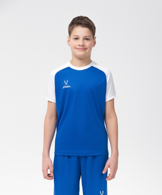 Футболка игровая JOGEL CAMP Reglan Jersey, синий/белый, детский (702239)