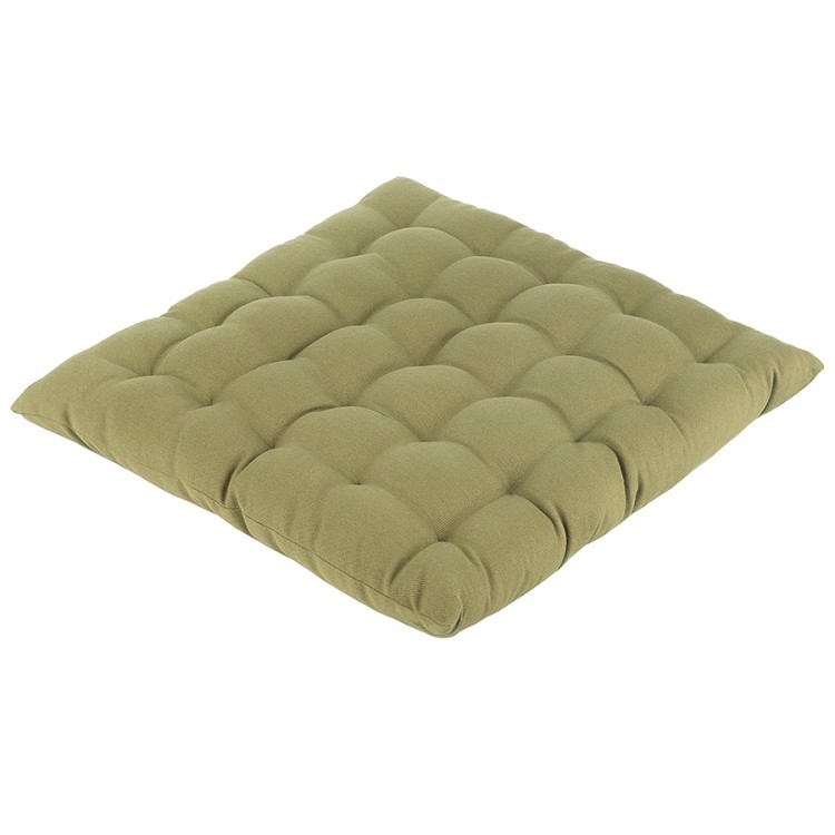 Подушка на стул из хлопка оливкового цвета из коллекции essential, 40х40 см (73548)