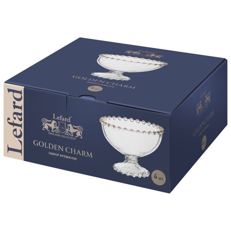 Набор креманок "golden charm" 4 шт./11*8,5 см Lefard (345-504)