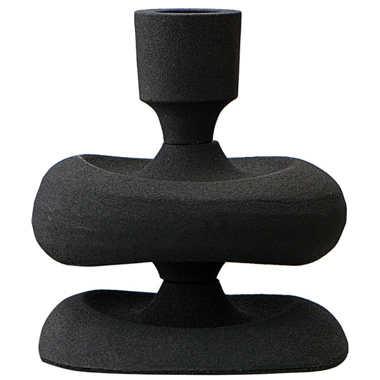 Подсвечник vivlend, 12 см, черный (76297)