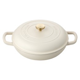 Сотейник с крышкой из коллекции "Шеффилд", D30 см, молочный (80252)