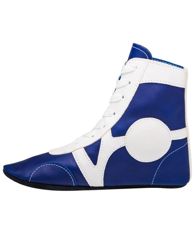 БЕЗ УПАКОВКИ Обувь для самбо Rusco SM-0102, кожа, синий (2111712) БЕЗ УПАКОВКИ Обувь для самбо Rusco SM-0102, кожа, синий (2111712)