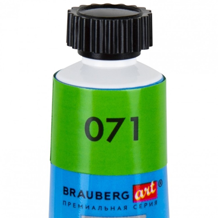 Краски масляные водоразбавимые художественные 24 цвета по 18 мл в тубах Brauberg 192291 (1) (90814)