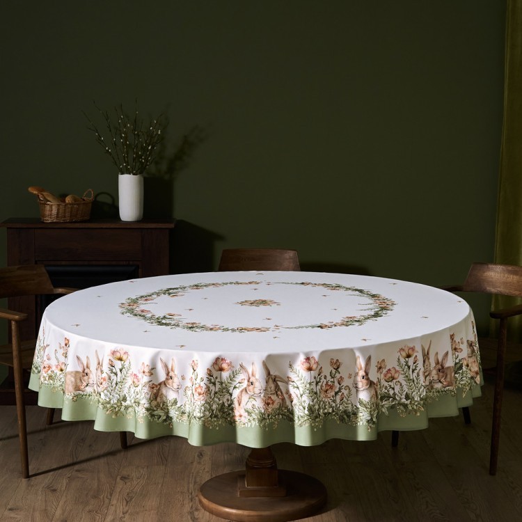 Скатерть "sense" 160х220см ,зеленый 100%хлопок, твил с пропиткой Lefard (850-753-21)