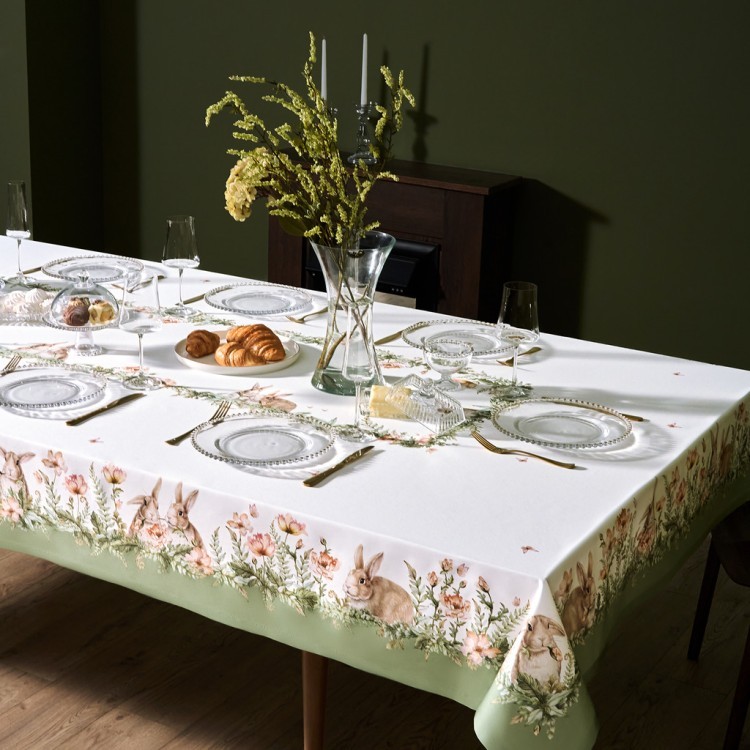 Скатерть "sense" 160х220см ,зеленый 100%хлопок, твил с пропиткой Lefard (850-753-21)