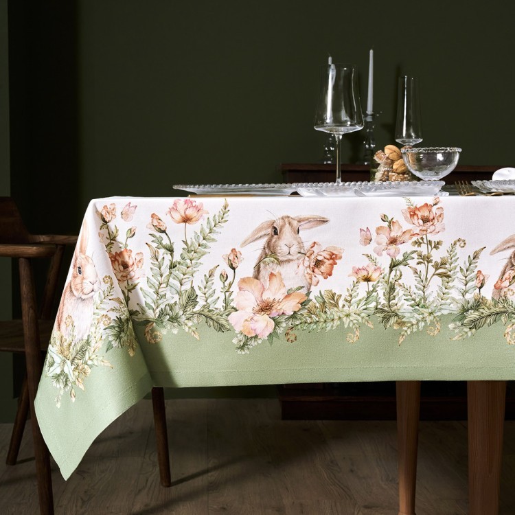 Скатерть "sense" 160х220см ,зеленый 100%хлопок, твил с пропиткой Lefard (850-753-21)