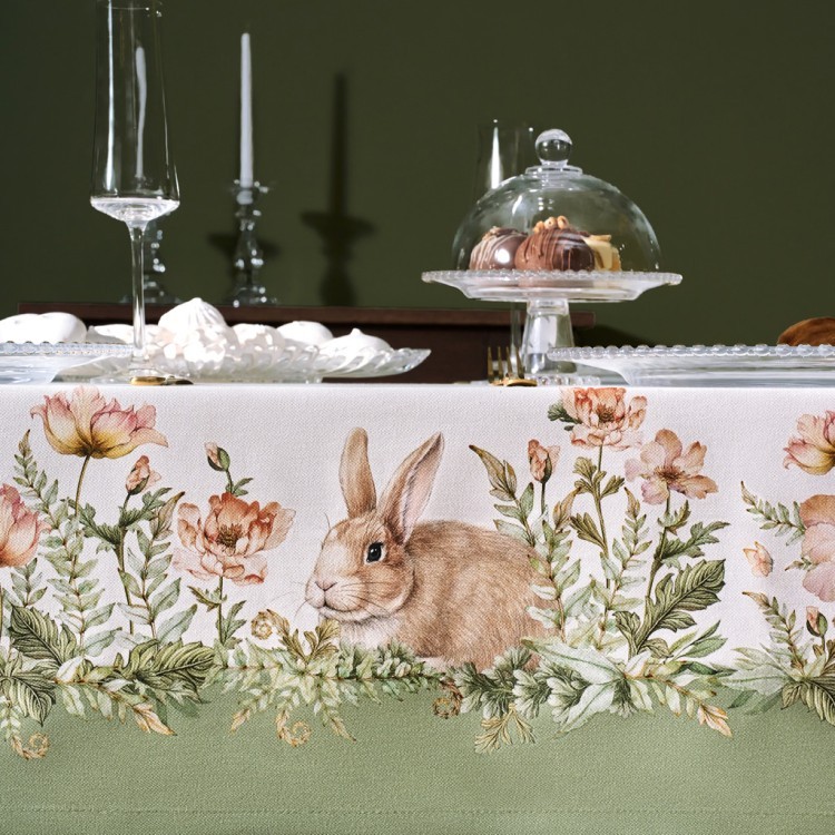 Скатерть "sense" 160х220см ,зеленый 100%хлопок, твил с пропиткой Lefard (850-753-21)