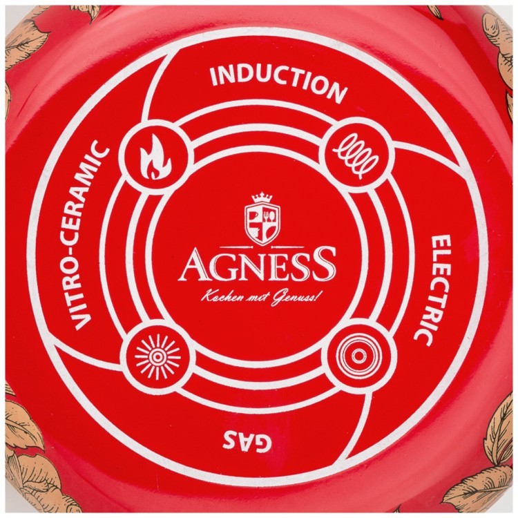 Чайник эмалированный agness, серия ренессанс 2,2л подходит для индукцион.плит Agness (950-148)