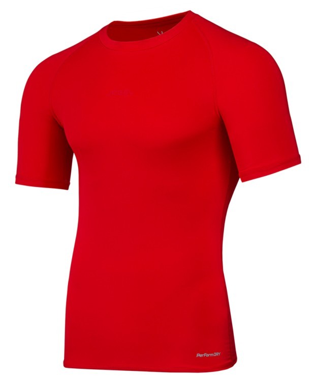 Футболка компрессионная JÖGEL PerFormDRY Baselayer Tee SS 2, красный (2110062) Футболка компрессионная JÖGEL PerFormDRY Baselayer Tee SS 2, красный (2110062)