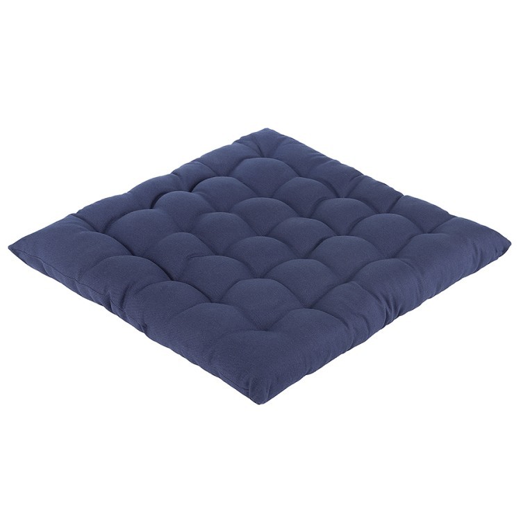 Подушка на стул из хлопка темно-синего цвета из коллекции essential, 40х40 см (73550)