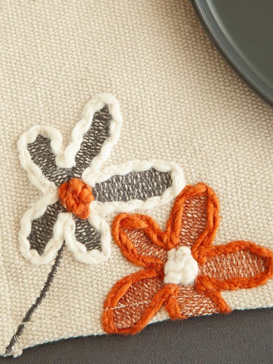 Салфетка под приборы stone flowers из коллекции ethnic, 33х48 см (79777)