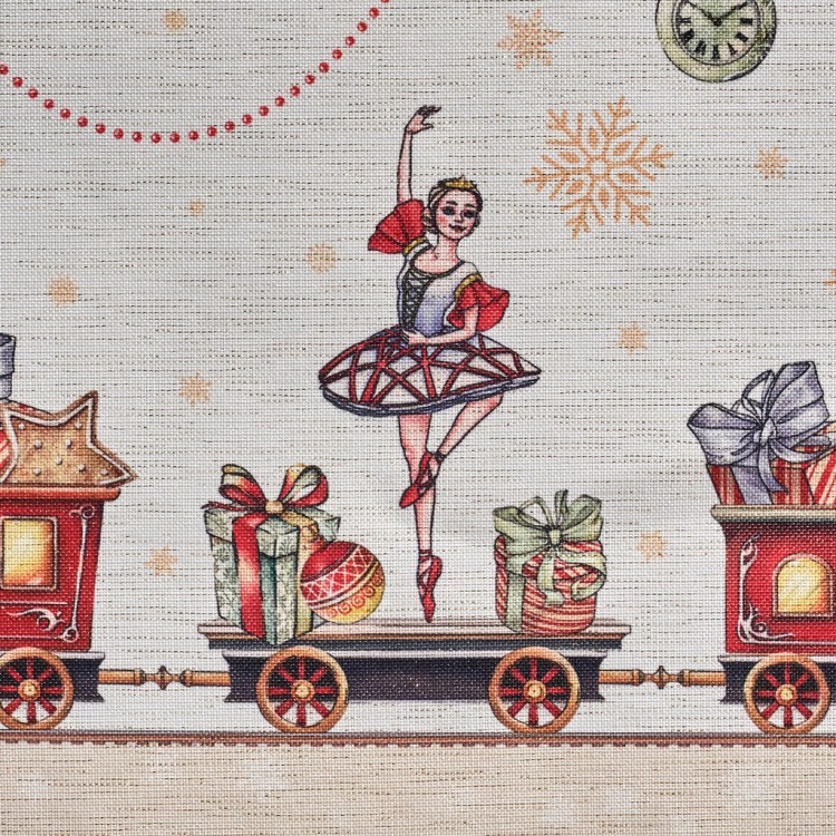 Скатерть  175х400 cm прямоугольная, "щелкунчик" цвет: бежевый, tm lefard, полиэстер 100% Lefard (986-002-23)