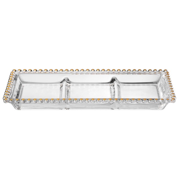 Блюдо сервировочное "golden charm", 3 секции, 30*13 см Lefard (345-505)