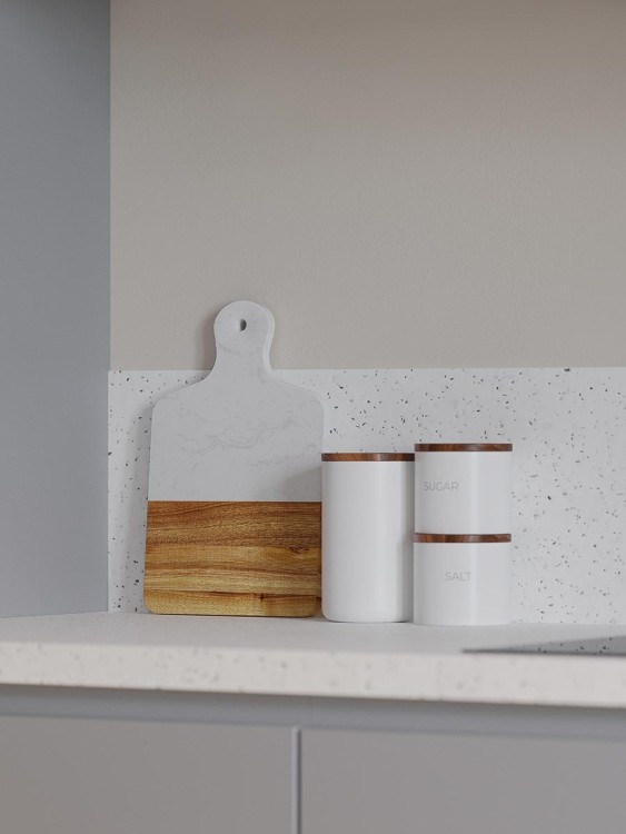 Банка керамическая для хранения соли, 400 мл, белая (70326) Банка керамическая для хранения соли, 400 мл, белая (70326)