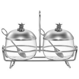 Емкость для хранения двойная lefard серия "harmony" 320мл/320мл с ложками Lefard (920-115)