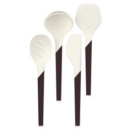 Шумовка smartchef, 31 см, бежевая/бордовая (80112)