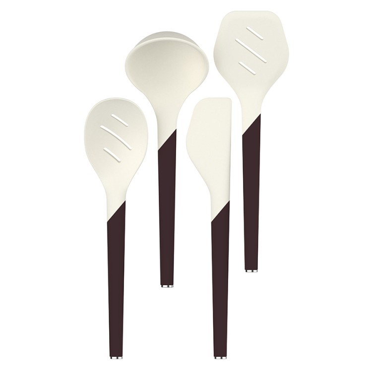 Шумовка smartchef, 31 см, бежевая/бордовая (80112)