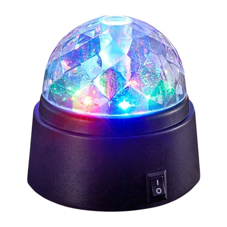 Шар со светомузыкой Vegas Диско 6 LED, d9 см на батарейках 55130 (69161) Шар со светомузыкой Vegas Диско 6 LED, d9 см на батарейках 55130 (69161)