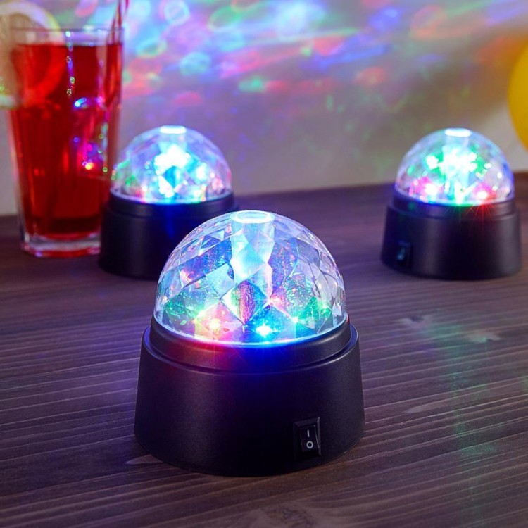 Шар со светомузыкой Vegas Диско 6 LED, d9 см на батарейках 55130 (69161) Шар со светомузыкой Vegas Диско 6 LED, d9 см на батарейках 55130 (69161)