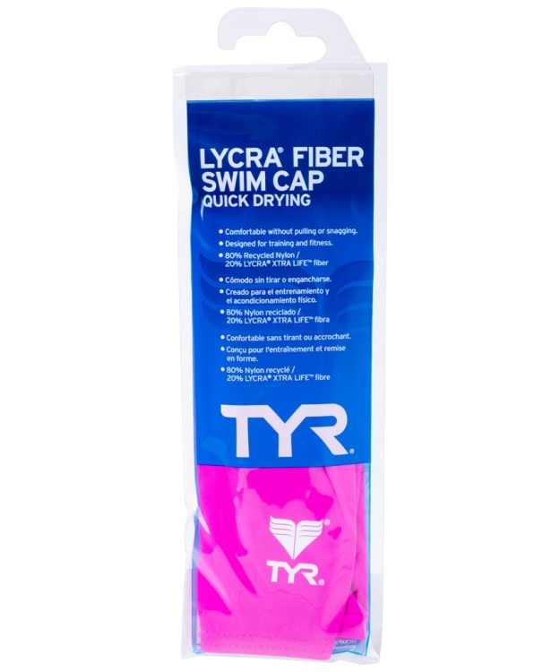 Шапочка для плавания Solid Lycra Cap LCY/670, лайкра, розовый (748563)