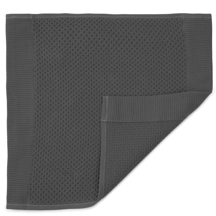 Полотенце для лица вафельное темно-серого цвета из коллекции essential, 30х30 см (76716)
