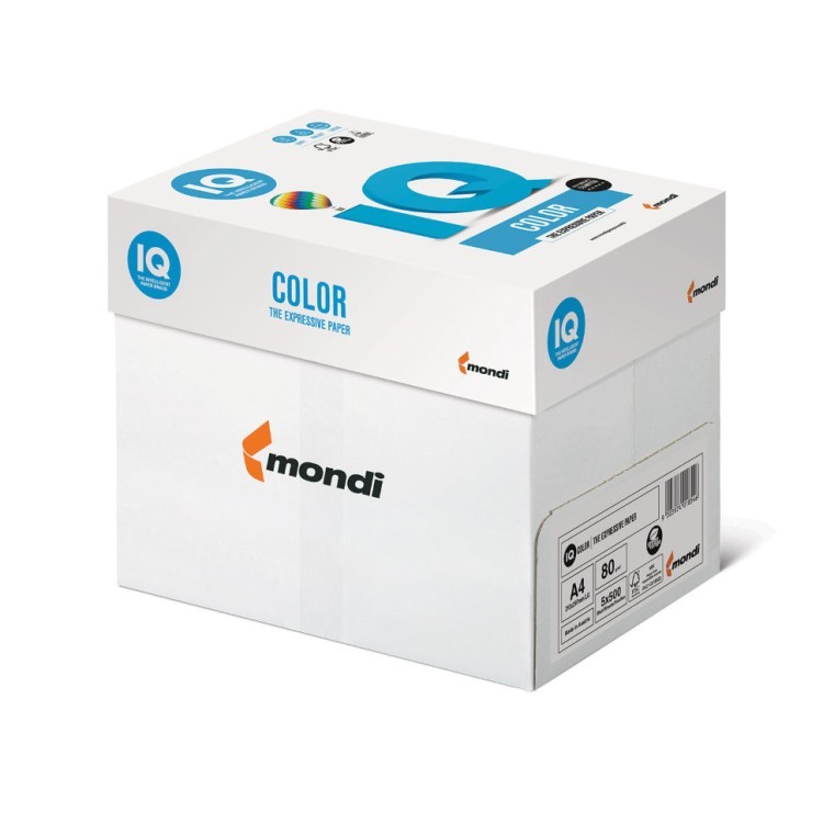 Бумага цветная для принтера IQ Color А4, 80 г/м2, 500 листов, оранжевая, OR43 (65375)