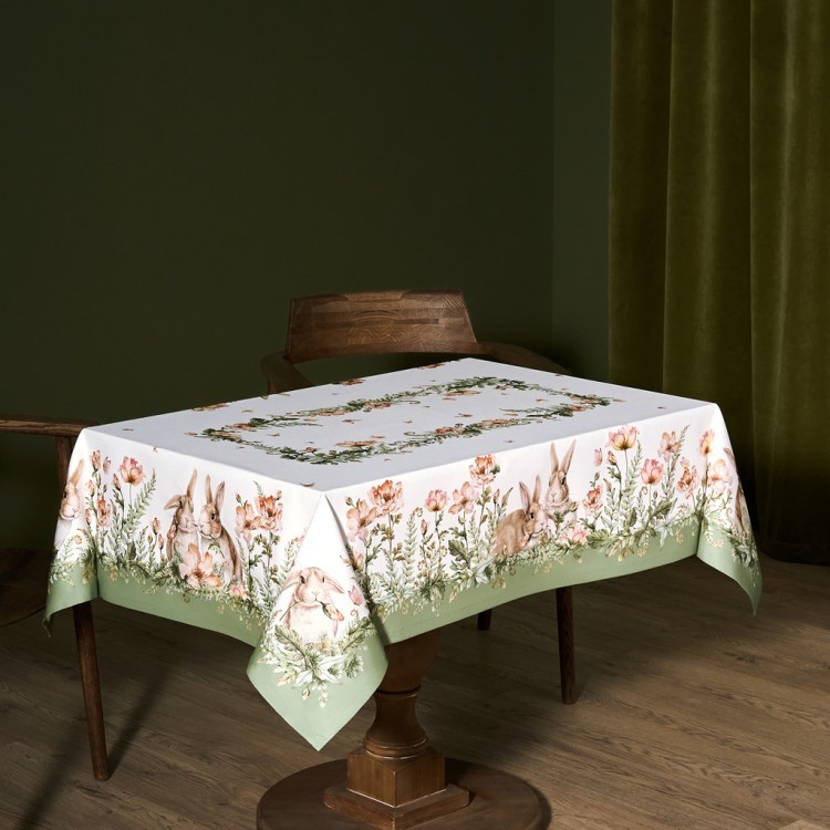 Скатерть "sense" 110х145см ,зеленый, твил100% хлопок с пропиткой Lefard (850-753-20)