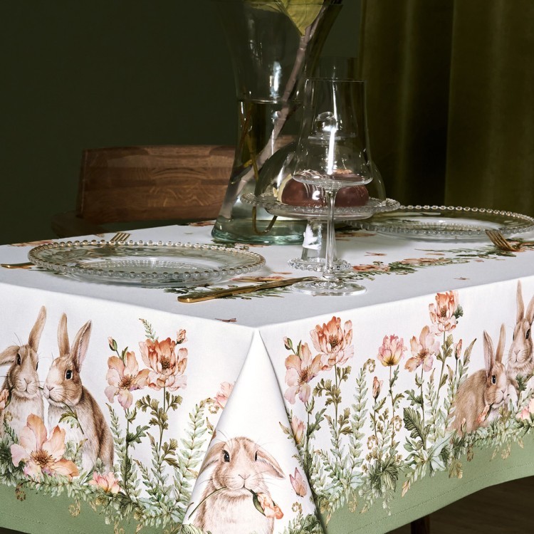 Скатерть "sense" 110х145см ,зеленый, твил100% хлопок с пропиткой Lefard (850-753-20)