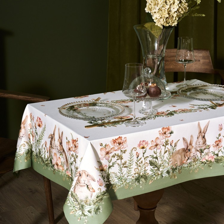 Скатерть "sense" 110х145см ,зеленый, твил100% хлопок с пропиткой Lefard (850-753-20)