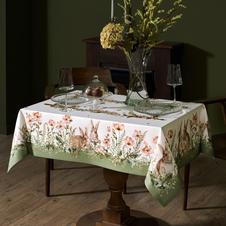 Скатерть "sense" 110х145см ,зеленый, твил100% хлопок с пропиткой Lefard (850-753-20)