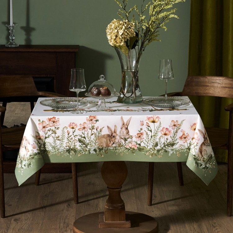 Скатерть "sense" 110х145см ,зеленый, твил100% хлопок с пропиткой Lefard (850-753-20)