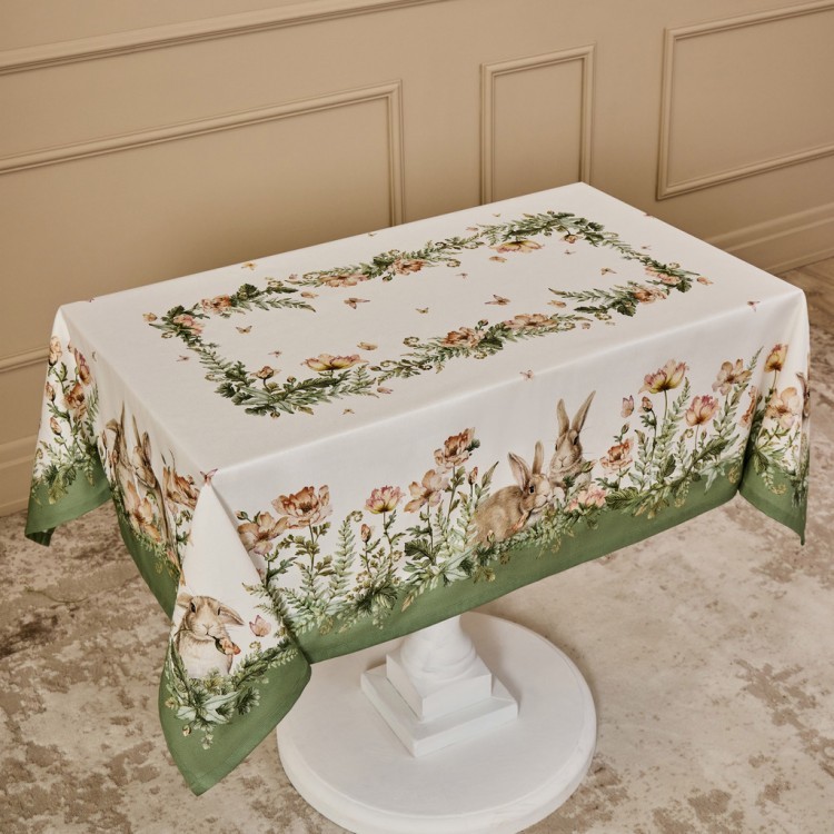 Скатерть "sense" 110х145см ,зеленый, твил100% хлопок с пропиткой Lefard (850-753-20)