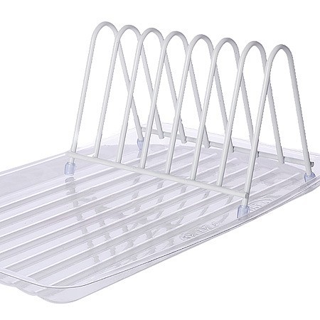 Подставка д/тарелок и досок с поддоном сталь/пластик (АЛТ408)