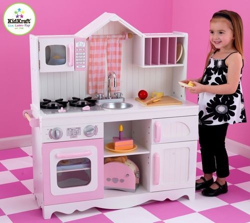 Игровая кухня для девочки из дерева "Модерн" (Modern Country Kitchen) (53222_KE)