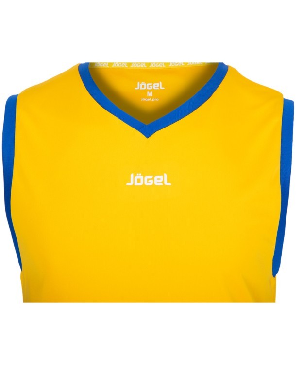 Майка баскетбольная JBT-1020-TEE-047, желтый/синий (430037)