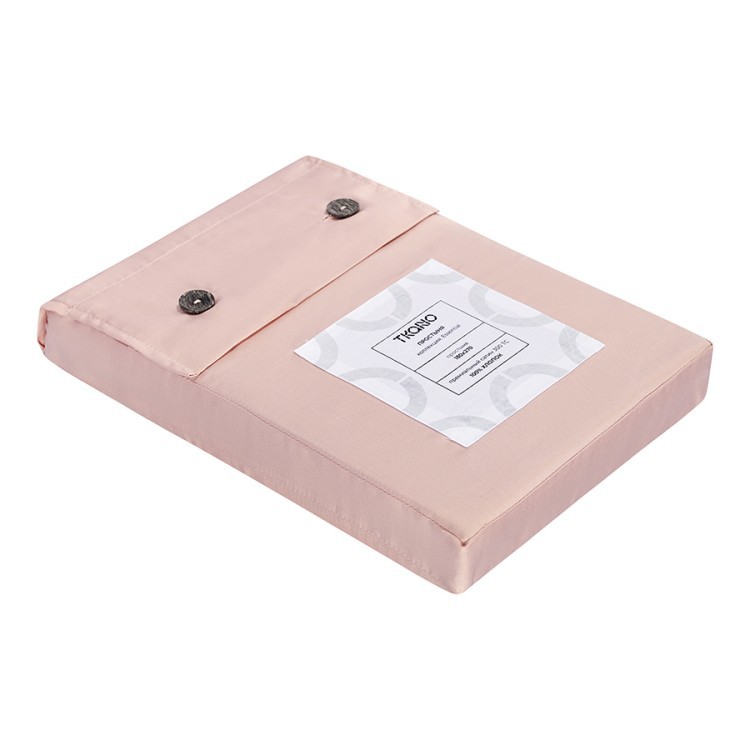 Простыня из премиального сатина цвета пыльной розы из коллекции essential, 180х270 см (78483)