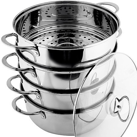Мантоварка 4х-ярусная 7,6л 30см 5пр нерж/ст Mayer&Boch (31074)