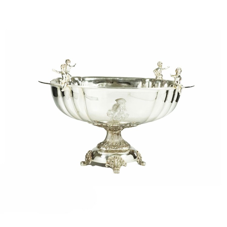 Чаша 10360bird/S, никель, посеребрение, silver, ROOMERS TABLEWARE