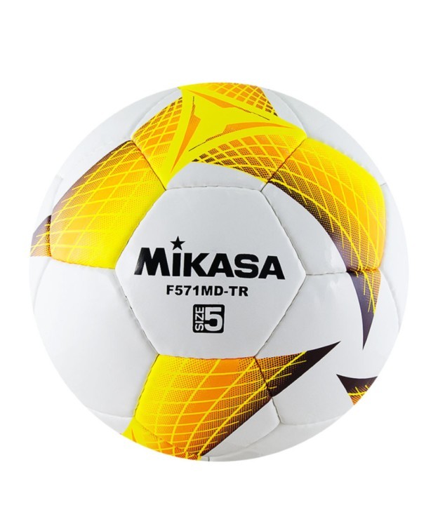 Мяч футбольный F571MD-TR-O, №5, белый/желтый/оранжевый/черный (1535572)