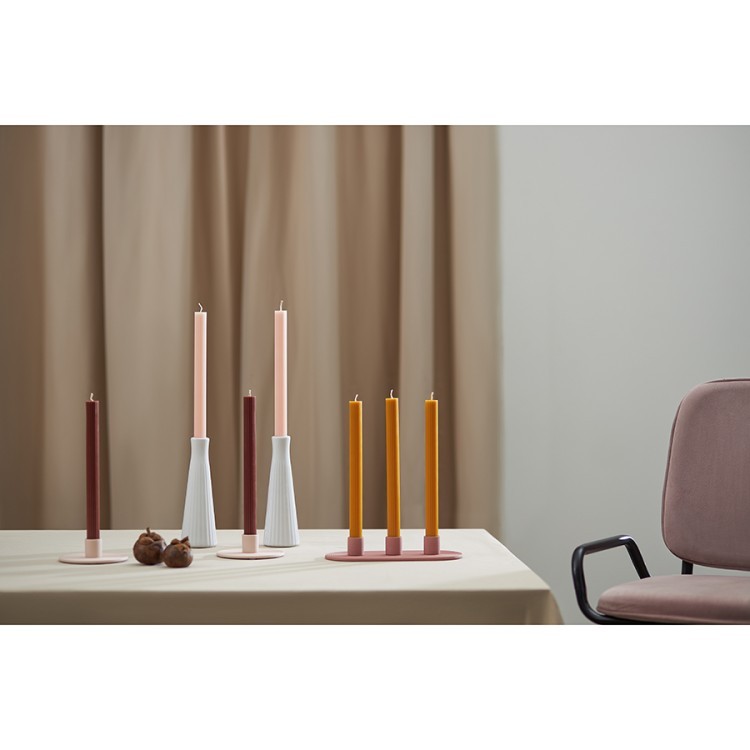 Набор из двух свечей коричневого цвета из коллекции edge, 24,5 см (77660)